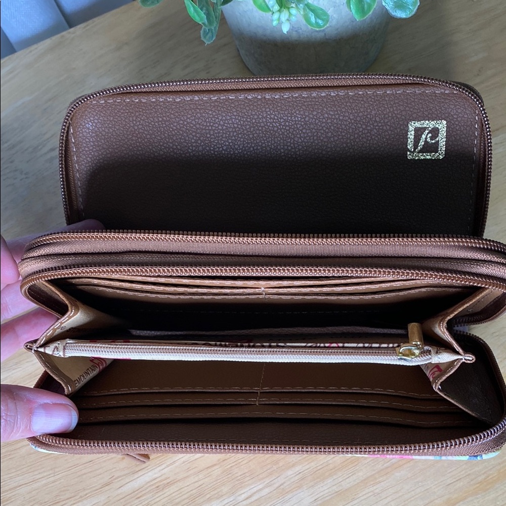 Stone Mountain Pink Floral Butterfly Wallet - Picture 8 of 8